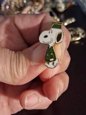Aviva Vintage Snoopy Soldier Military Charm Enamel Cloisonne 0052